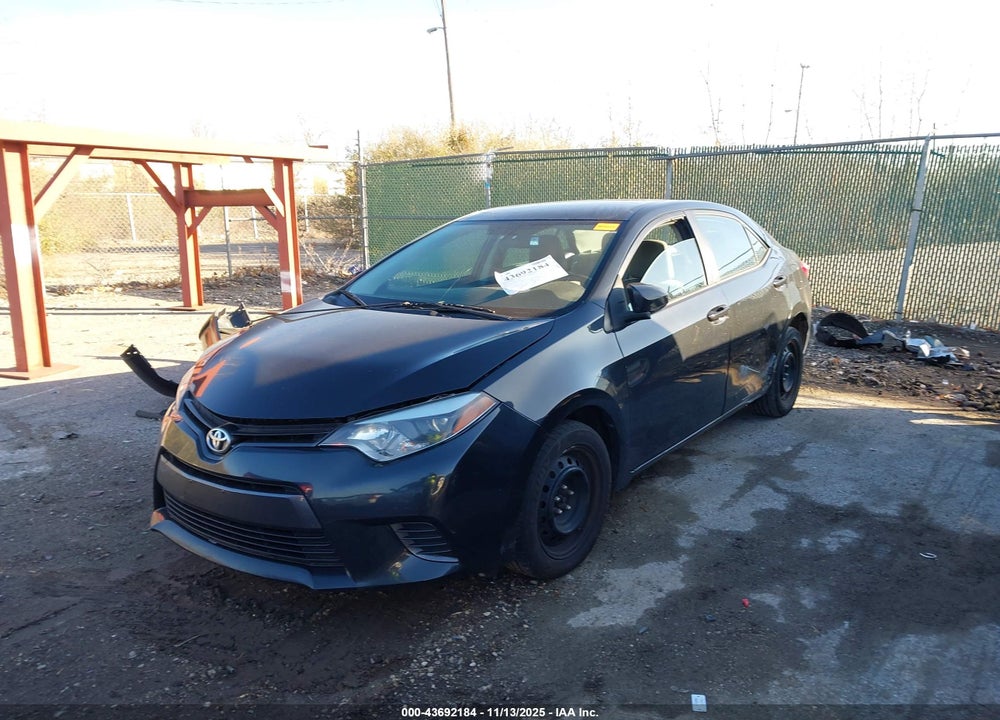 2016 TOYOTA COROLLA LE VIN: 5YFBURHE8GP514048