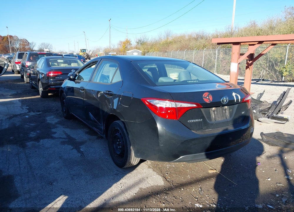 2016 TOYOTA COROLLA LE VIN: 5YFBURHE8GP514048