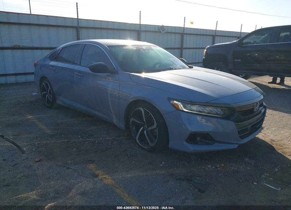 2022 HONDA ACCORD SPORT VIN: 1HGCV1F35NA065421