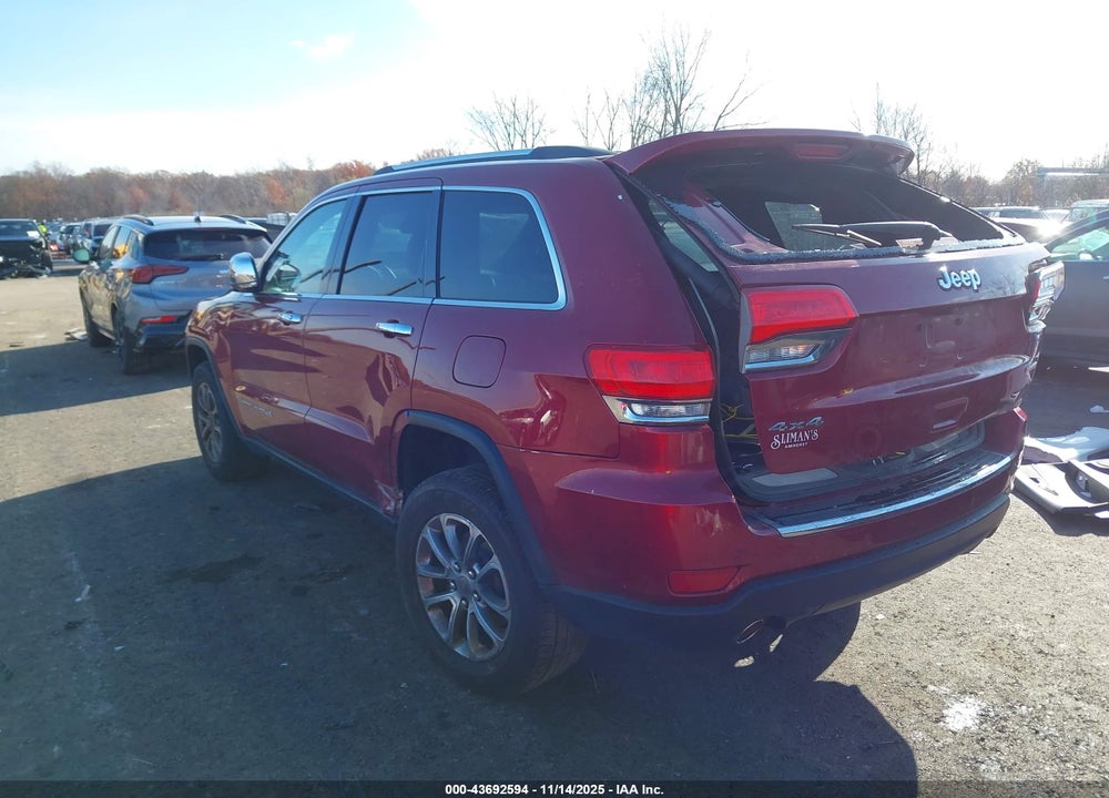 2014 JEEP GRAND CHEROKEE LIMITED VIN: 1C4RJFBG8EC162224