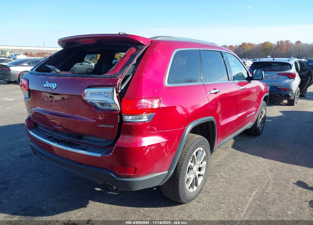 2014 JEEP GRAND CHEROKEE LIMITED VIN: 1C4RJFBG8EC162224