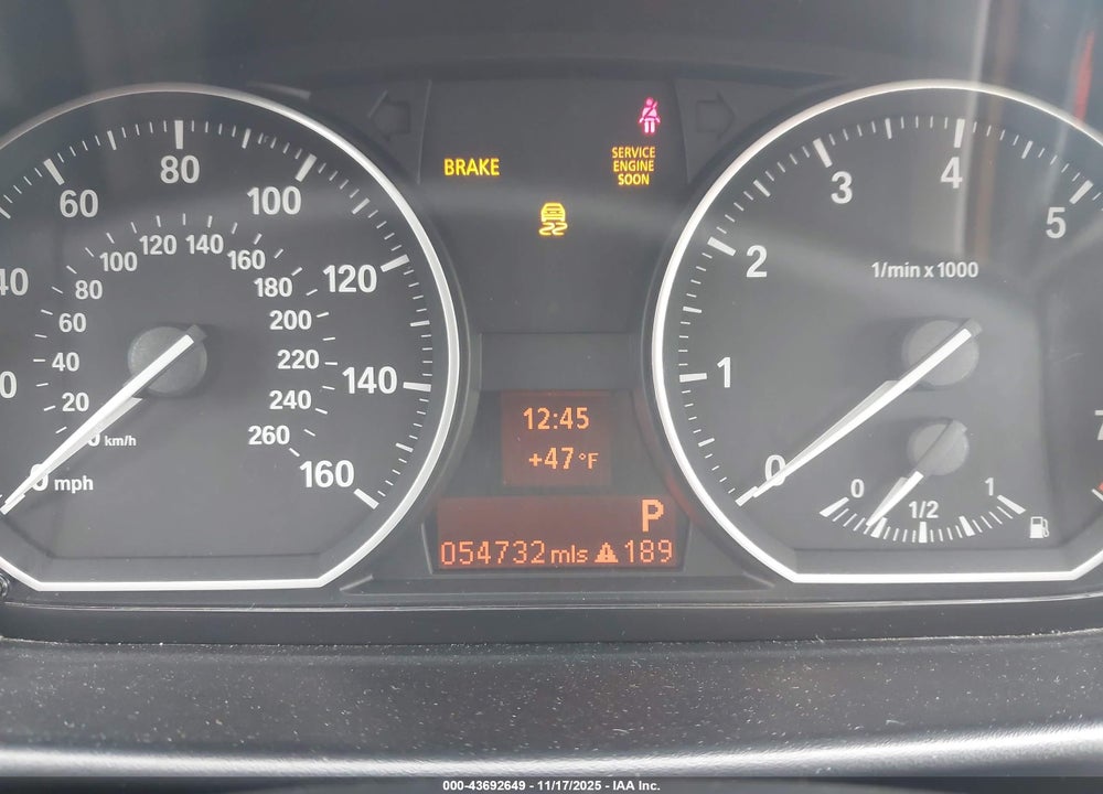 2012 BMW 1 SERIES VIN: WBAUP7C55CVP23991