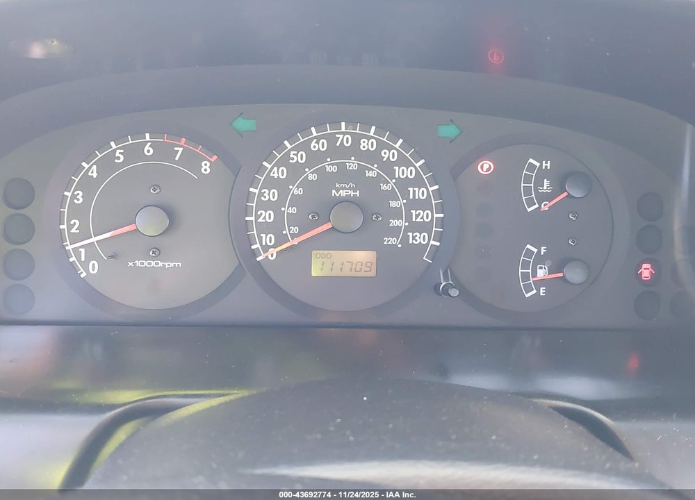 2002 KIA SPECTRA LS VIN: KNAFB121225190970