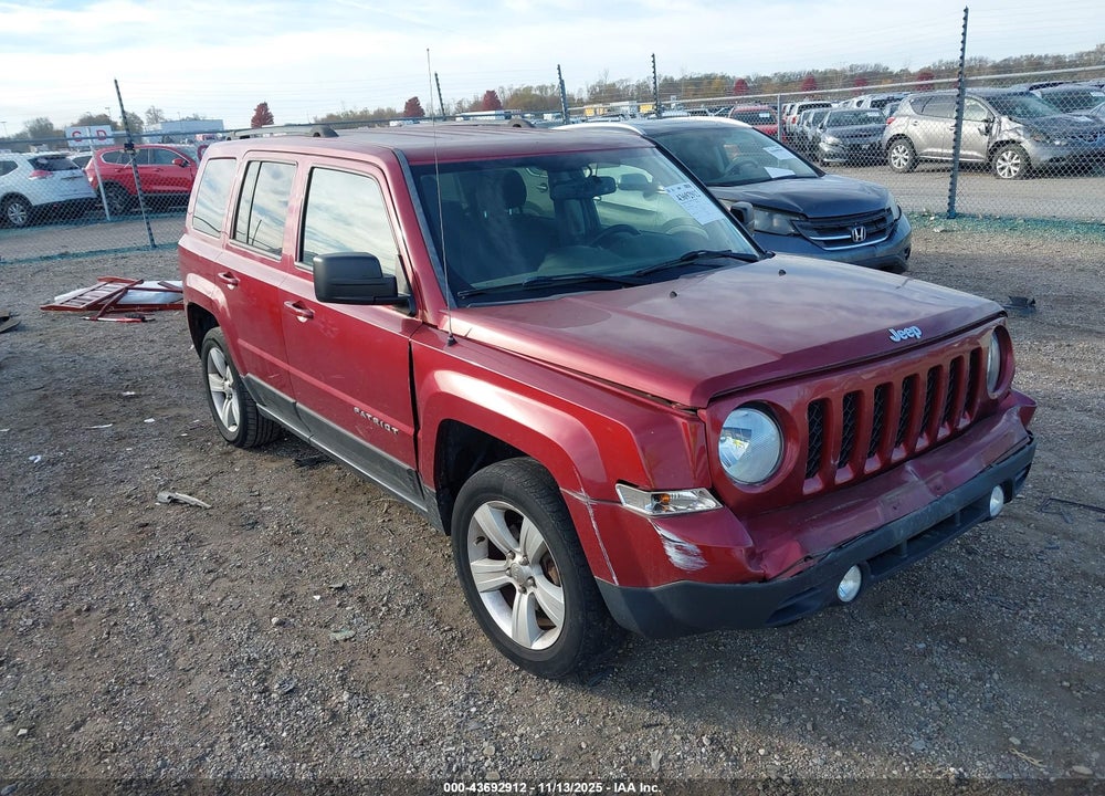 2016 JEEP PATRIOT LATITUDE VIN: 1C4NJRFB6GD637994