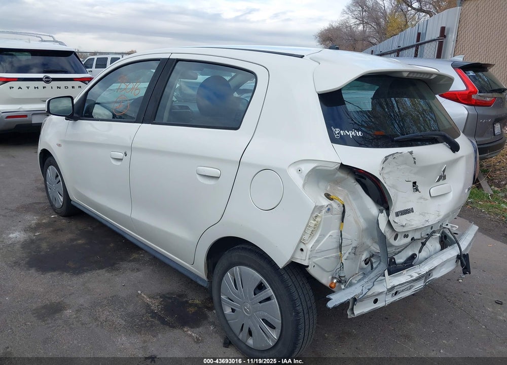 2019 MITSUBISHI MIRAGE ES/RF VIN: ML32A3HJ8KH001117