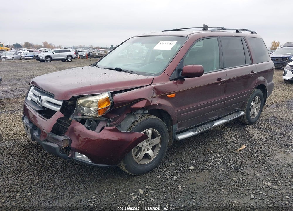 2007 HONDA PILOT EX-L VIN: 2HKYF18637H501509