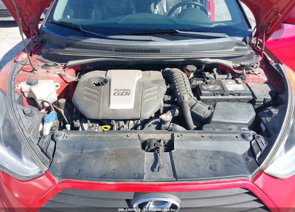 2013 HYUNDAI VELOSTER TURBO W/BLACK VIN: KMHTC6AEXDU146353