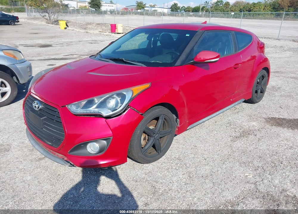 2013 HYUNDAI VELOSTER TURBO W/BLACK VIN: KMHTC6AEXDU146353