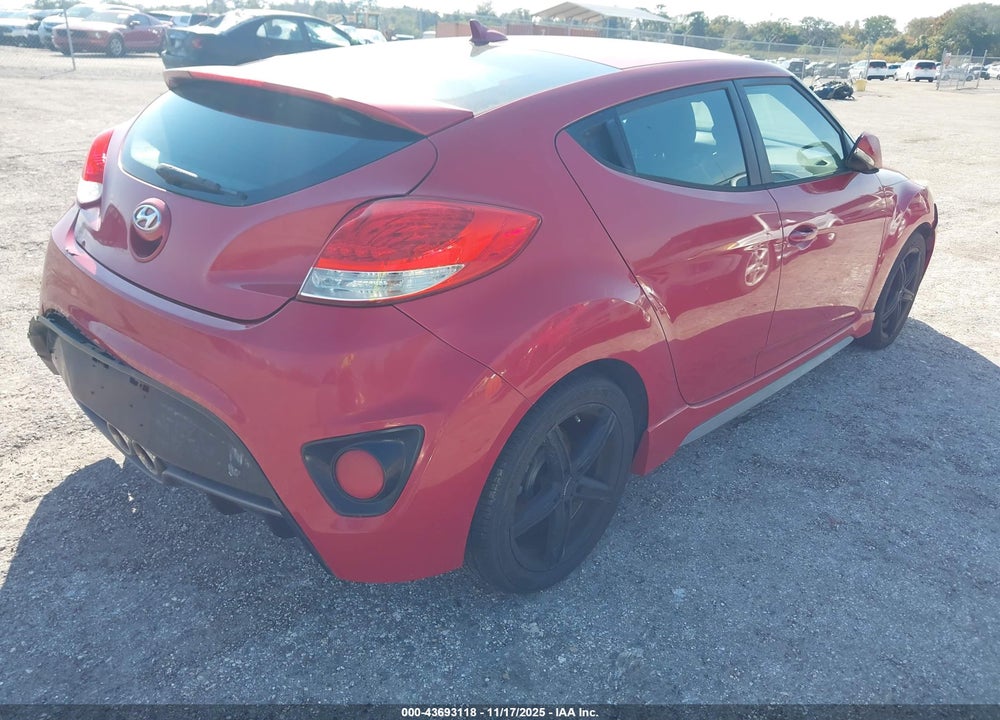 2013 HYUNDAI VELOSTER TURBO W/BLACK VIN: KMHTC6AEXDU146353