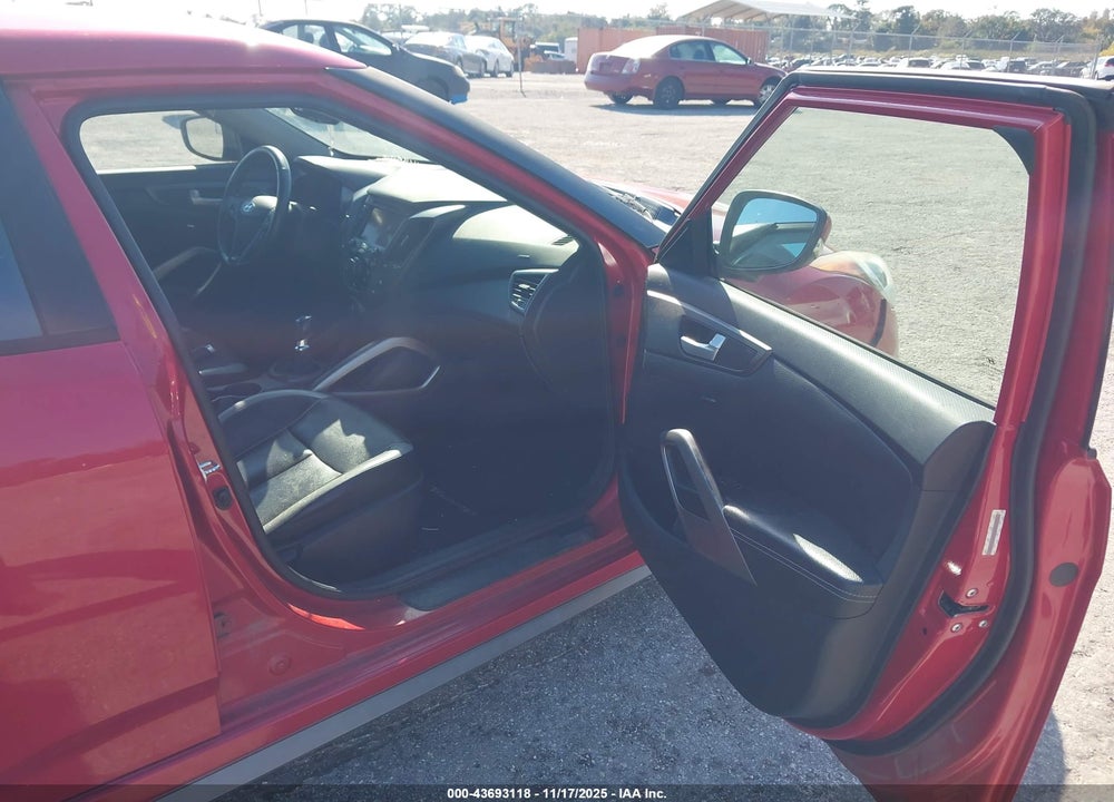 2013 HYUNDAI VELOSTER TURBO W/BLACK VIN: KMHTC6AEXDU146353