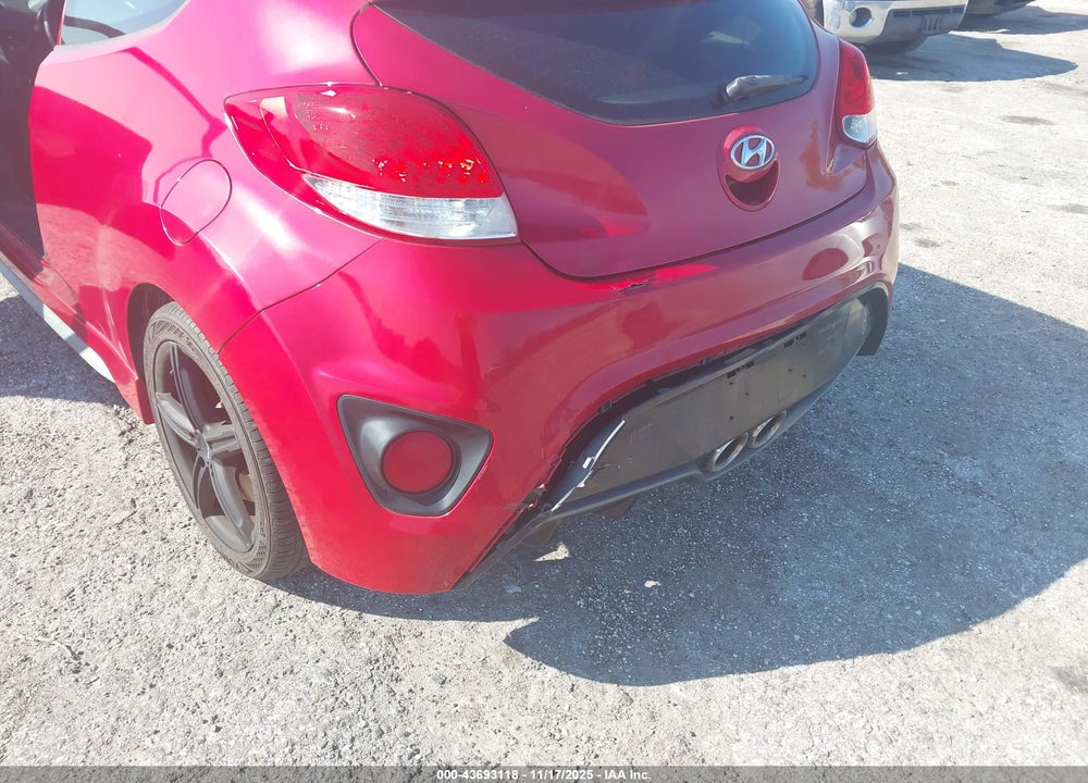 2013 HYUNDAI VELOSTER TURBO W/BLACK VIN: KMHTC6AEXDU146353