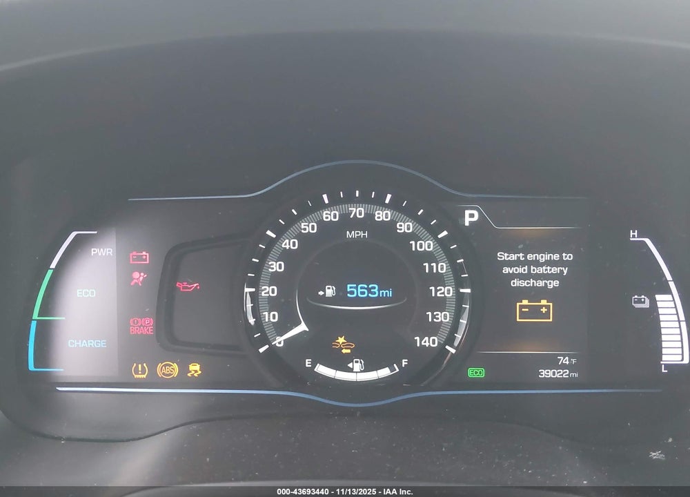 2019 HYUNDAI IONIQ HYBRID SEL VIN: KMHC75LC4KU132844