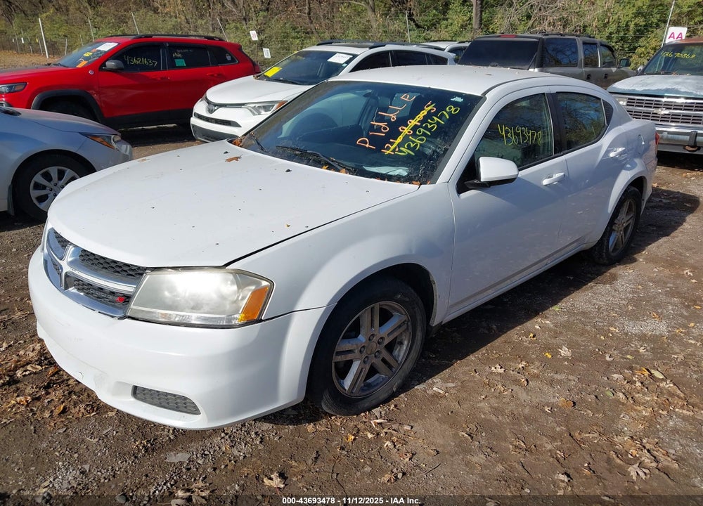 2013 DODGE AVENGER SXT VIN: 1C3CDZCBXDN617857