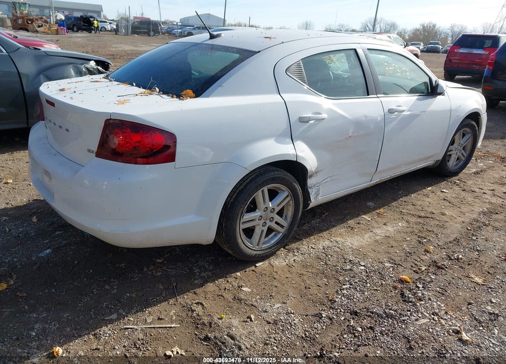 2013 DODGE AVENGER SXT VIN: 1C3CDZCBXDN617857