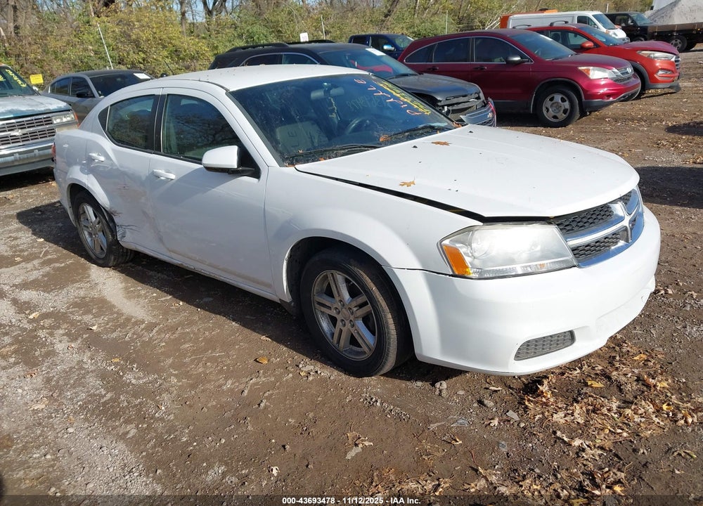 2013 DODGE AVENGER SXT VIN: 1C3CDZCBXDN617857