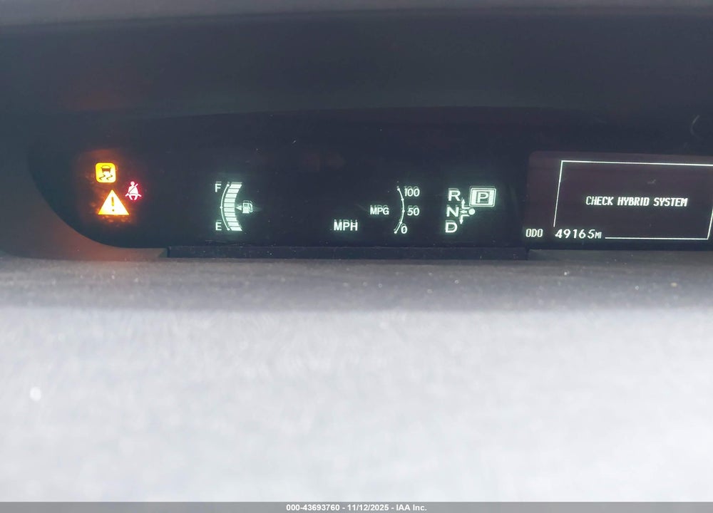 2011 TOYOTA PRIUS TWO VIN: JTDKN3DUXB5360908