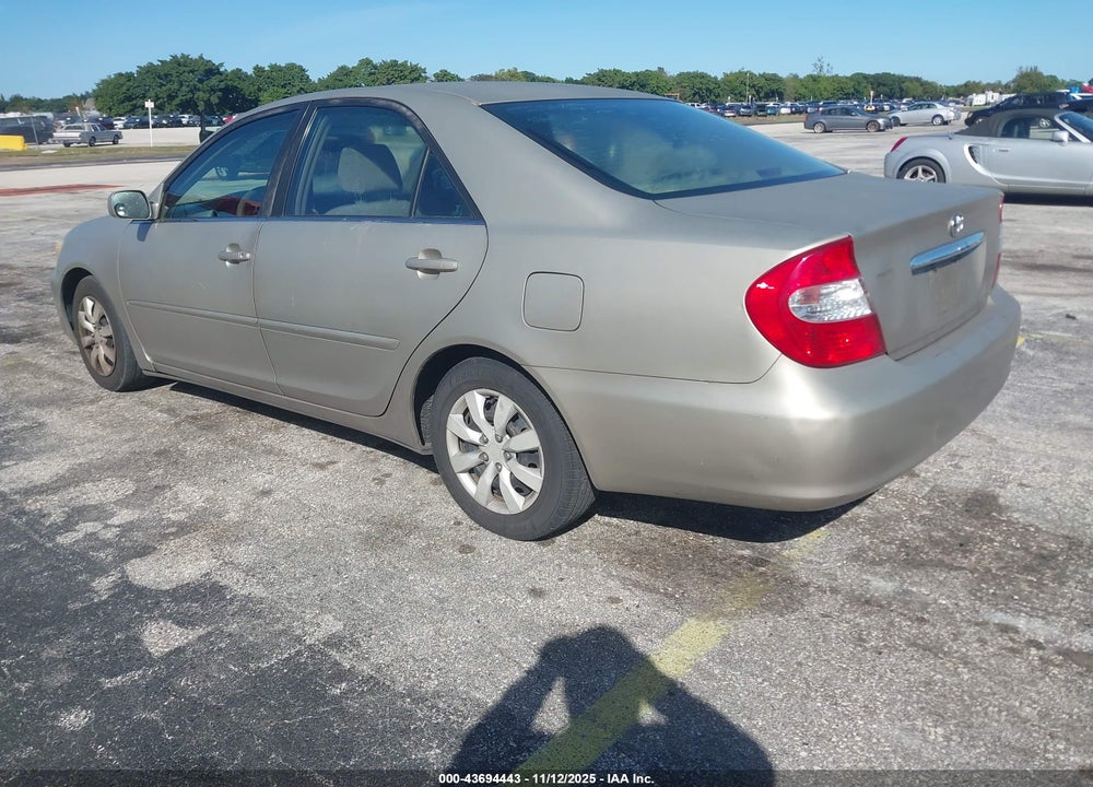 2002 TOYOTA CAMRY LE VIN: 4T1BE32K12U025328