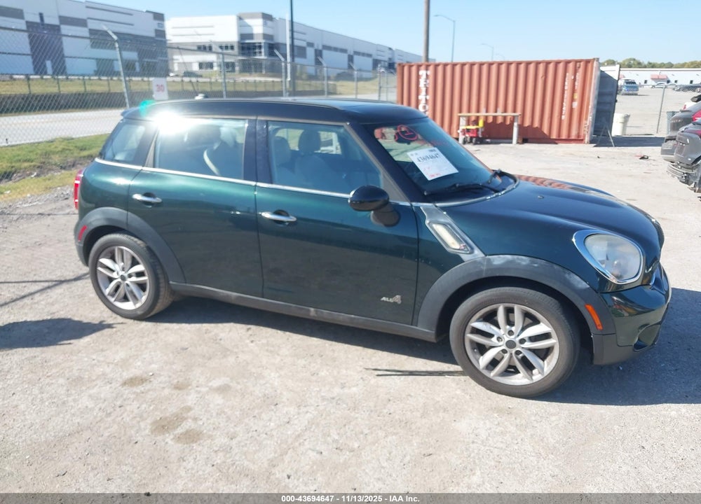 2012 MINI COOPER S COUNTRYMAN VIN: WMWZC5C56CWM11856