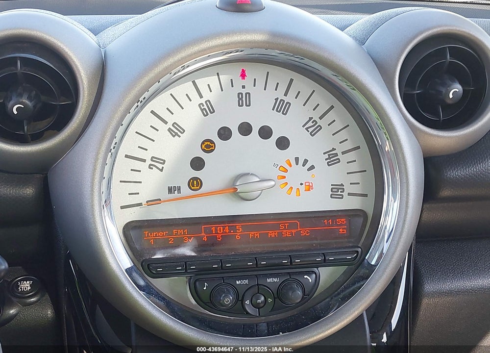 2012 MINI COOPER S COUNTRYMAN VIN: WMWZC5C56CWM11856