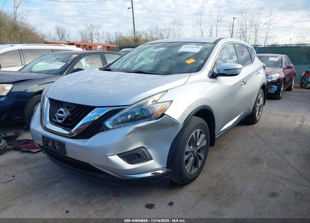 2018 NISSAN MURANO S VIN: 5N1AZ2MH0JN173345