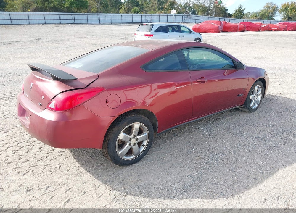 2008 PONTIAC G6 GT VIN: 1G2ZH17N884199881
