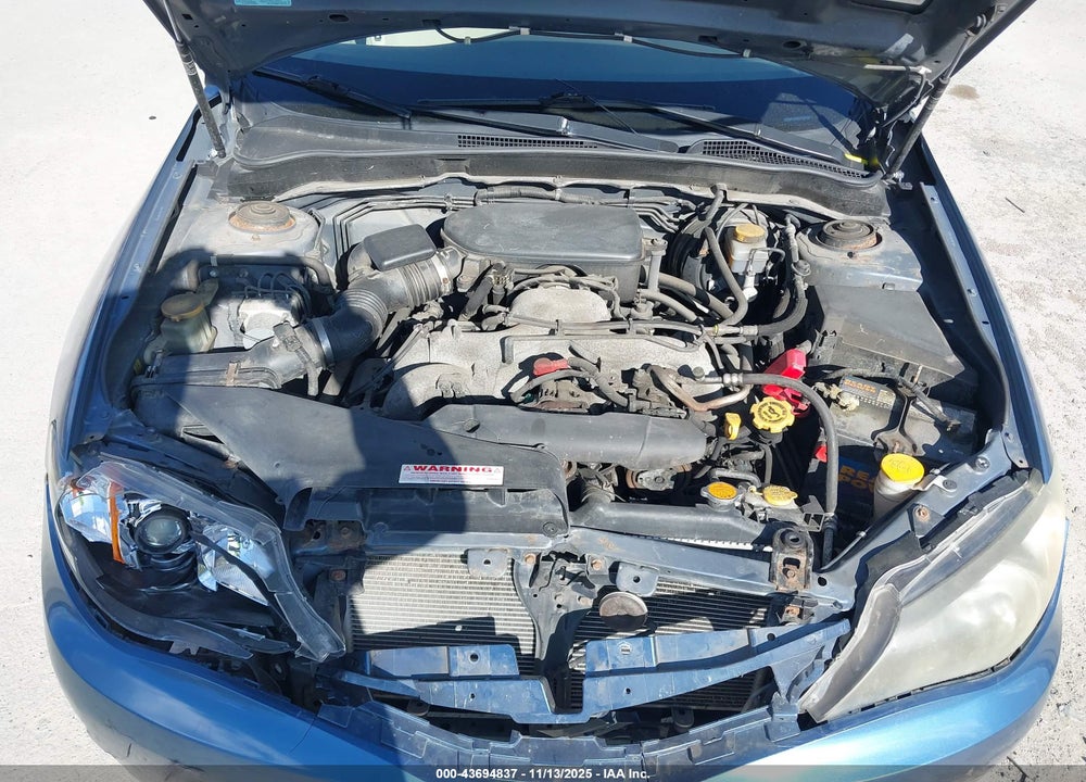 2008 SUBARU IMPREZA VIN: JF1GE61648H519383