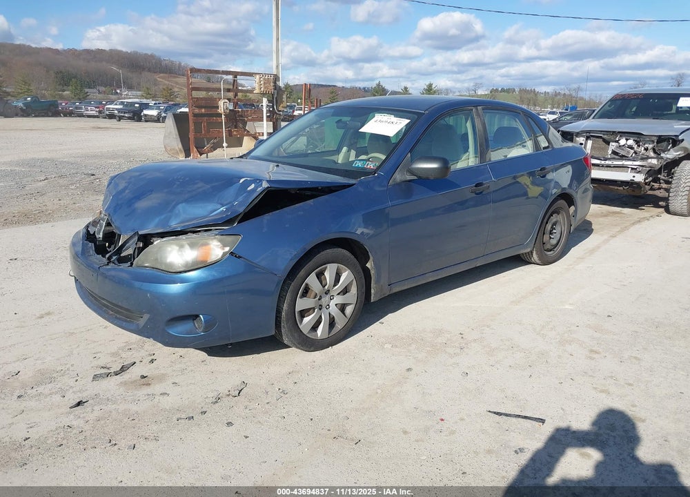 2008 SUBARU IMPREZA VIN: JF1GE61648H519383