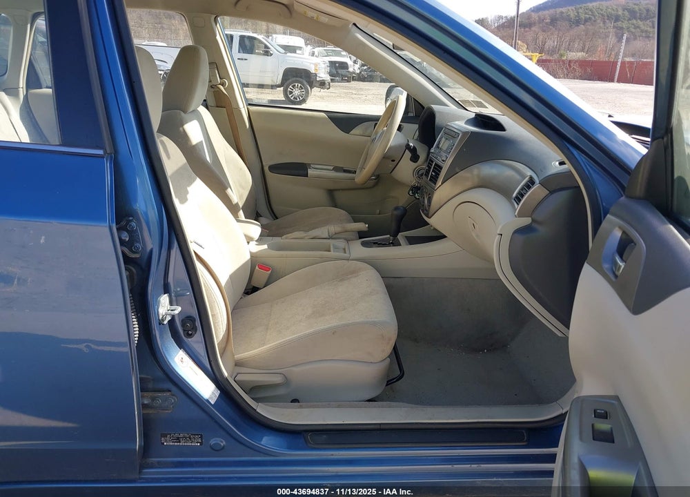 2008 SUBARU IMPREZA VIN: JF1GE61648H519383