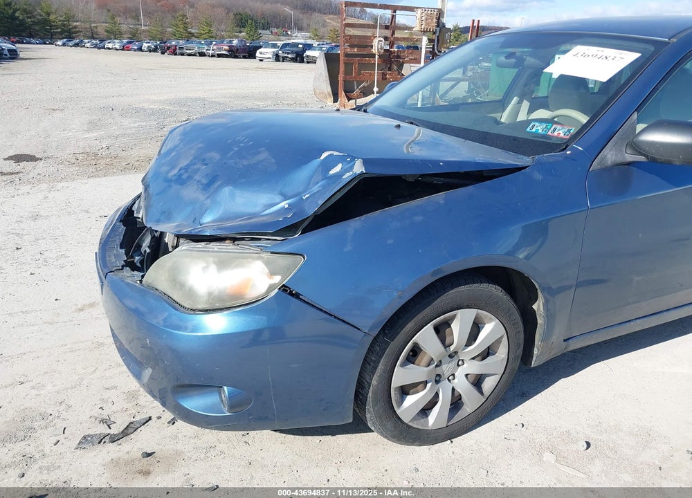 2008 SUBARU IMPREZA VIN: JF1GE61648H519383