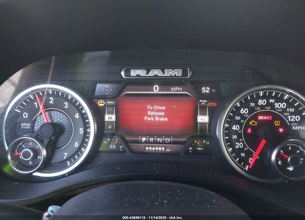 2024 RAM 1500 BIG HORN  4X2 5'7 BOX VIN: 1C6RREFT4RN113260