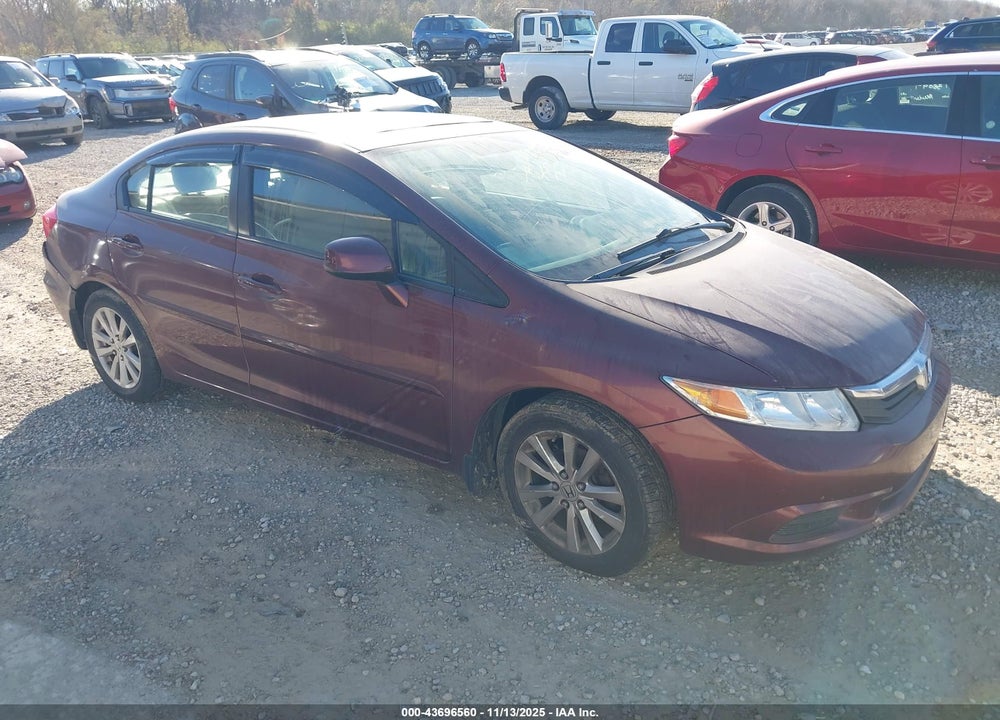 2012 HONDA CIVIC EX-L VIN: 2HGFB2F97CH509171