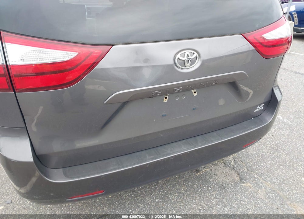 2016 TOYOTA SIENNA LE 7 PASSENGER VIN: 5TDJK3DC1GS144667