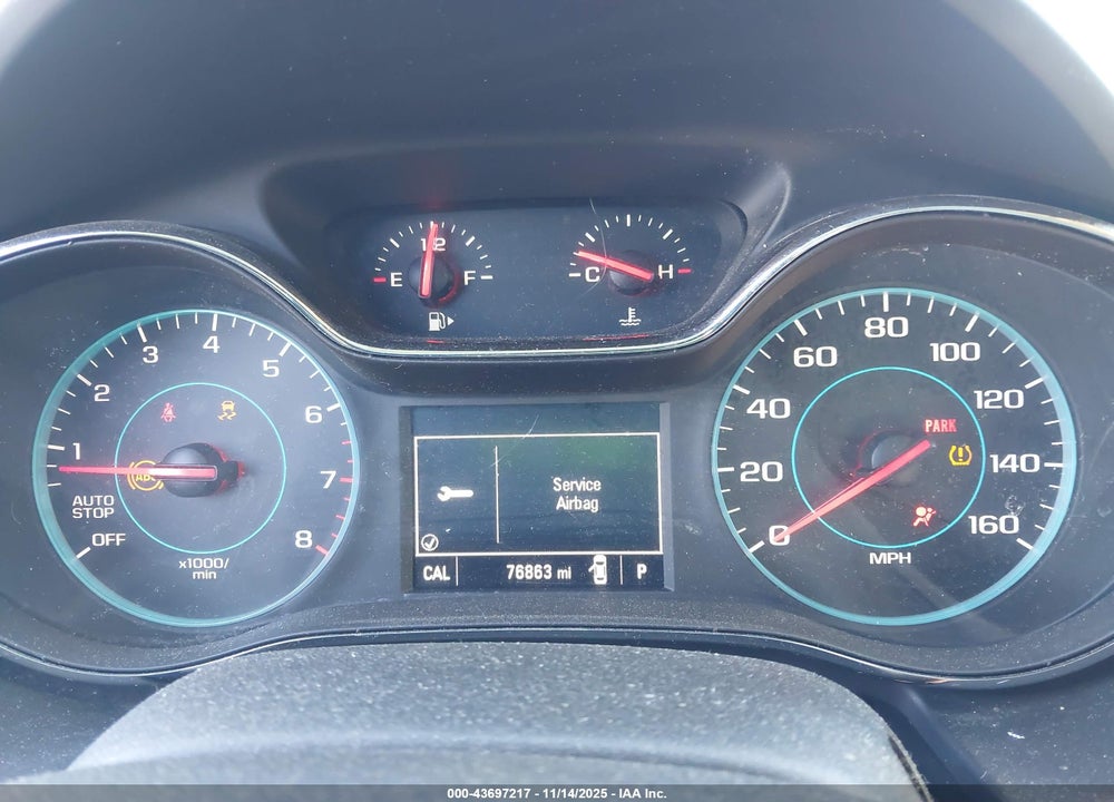 2017 CHEVROLET CRUZE LT AUTO VIN: 1G1BE5SM4H7124694