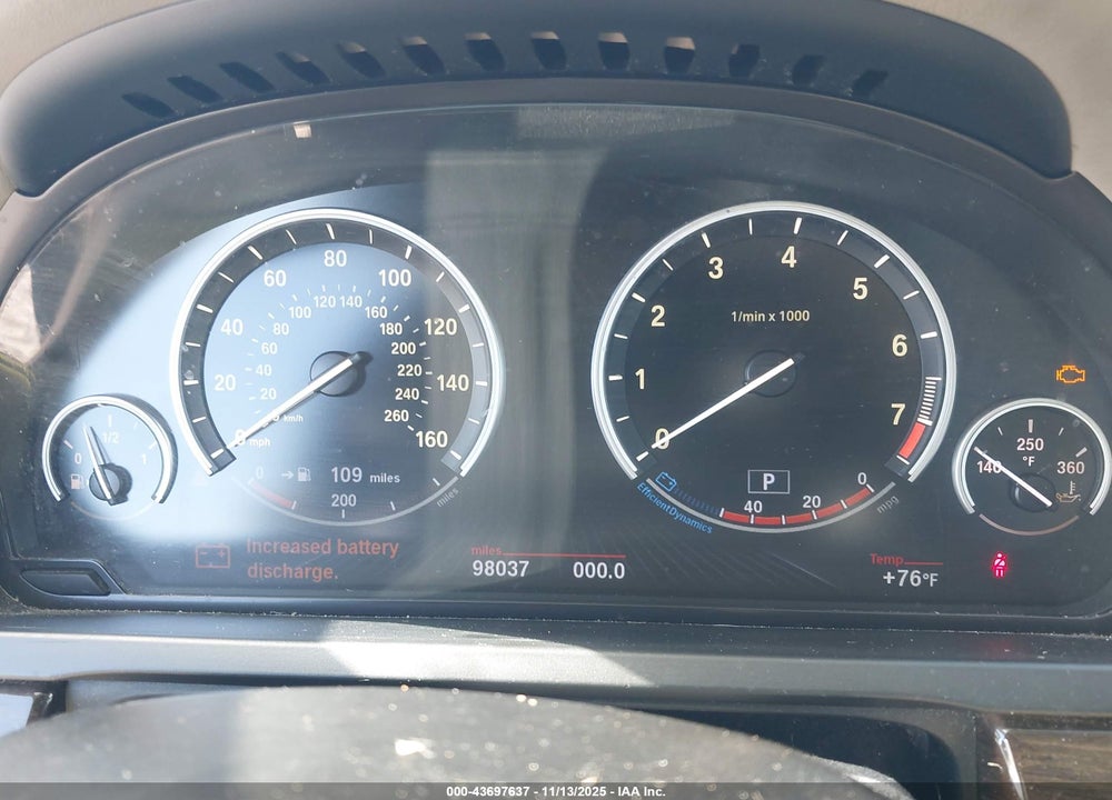 2013 BMW 750LI VIN: WBAYE8C55DD131723