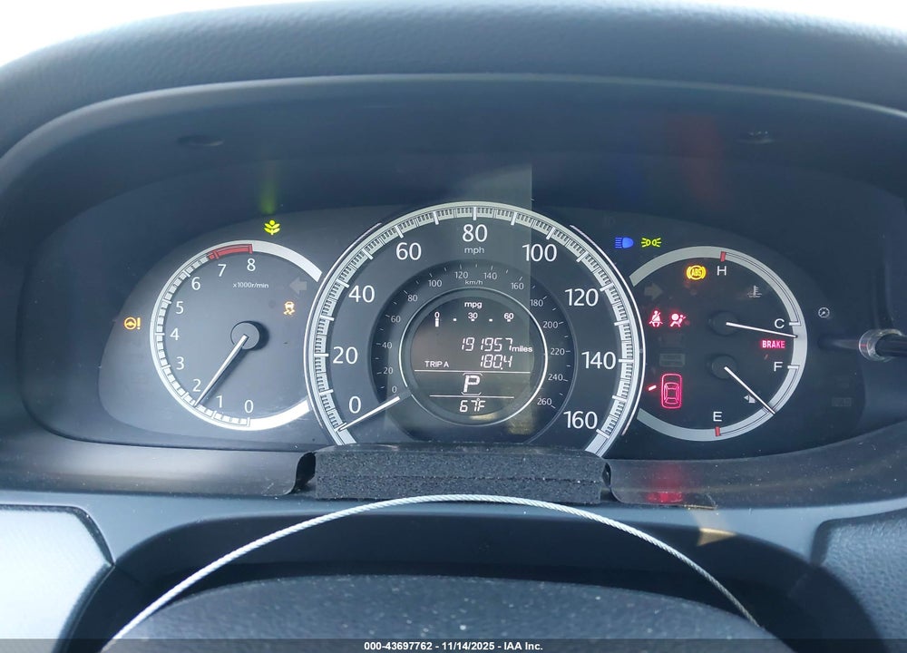 2014 HONDA ACCORD LX VIN: 1HGCR2F32EA025789