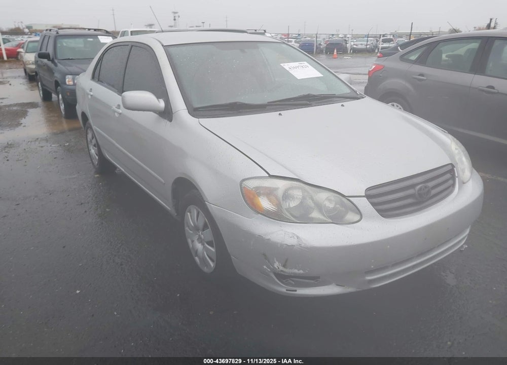 2003 TOYOTA COROLLA CE VIN: JTDBR32E730041318