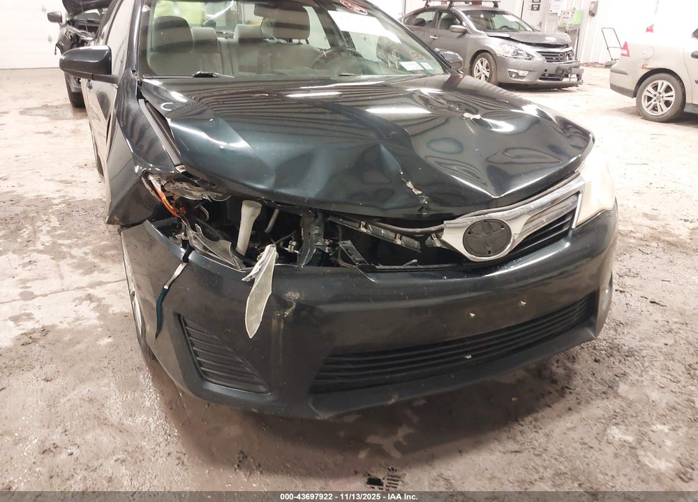 2012 TOYOTA CAMRY LE VIN: 4T4BF1FK9CR165890