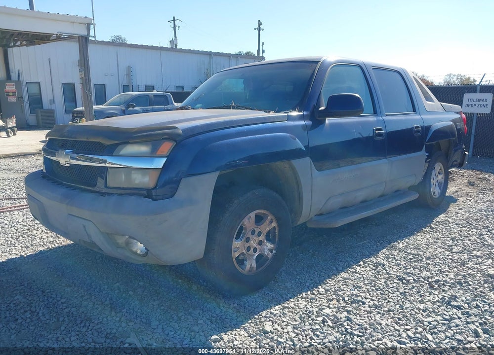 2002 CHEVROLET AVALANCHE 1500 VIN: 3GNEC13T42G213662