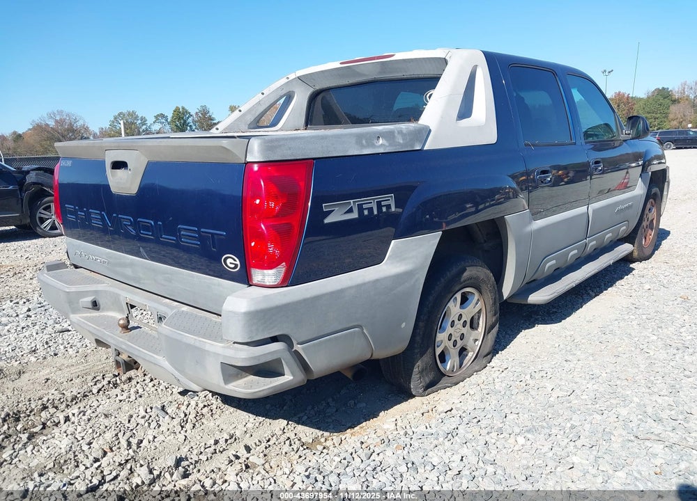 2002 CHEVROLET AVALANCHE 1500 VIN: 3GNEC13T42G213662