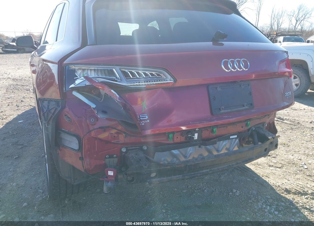 2018 AUDI Q5 2.0T PREMIUM/2.0T TECH PREMIUM VIN: WA1CNAFY7J2170647