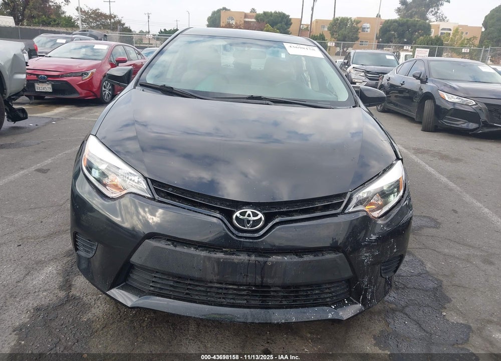 2014 TOYOTA COROLLA LE VIN: 5YFBURHE2EP162212