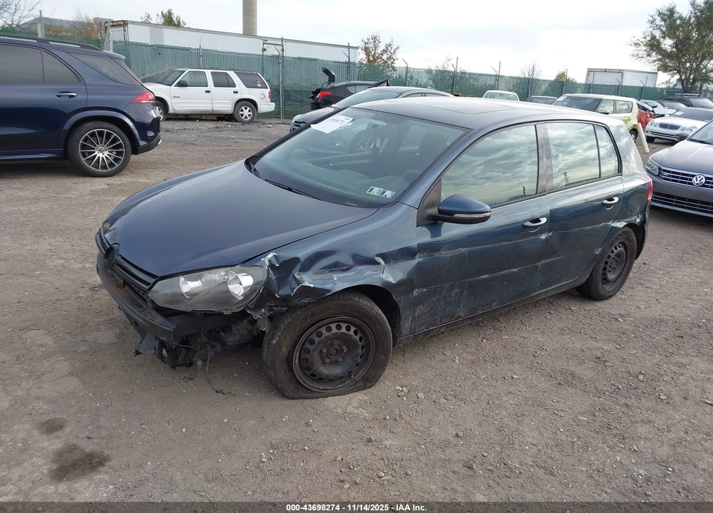 2010 VOLKSWAGEN GOLF 4-DOOR VIN: WVWDB7AJXAW283694