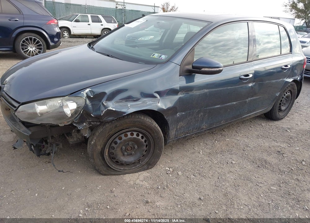 2010 VOLKSWAGEN GOLF 4-DOOR VIN: WVWDB7AJXAW283694