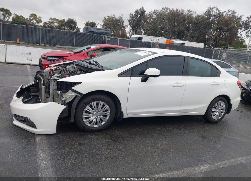 2013 HONDA CIVIC LX VIN: 19XFB2F51DE246426