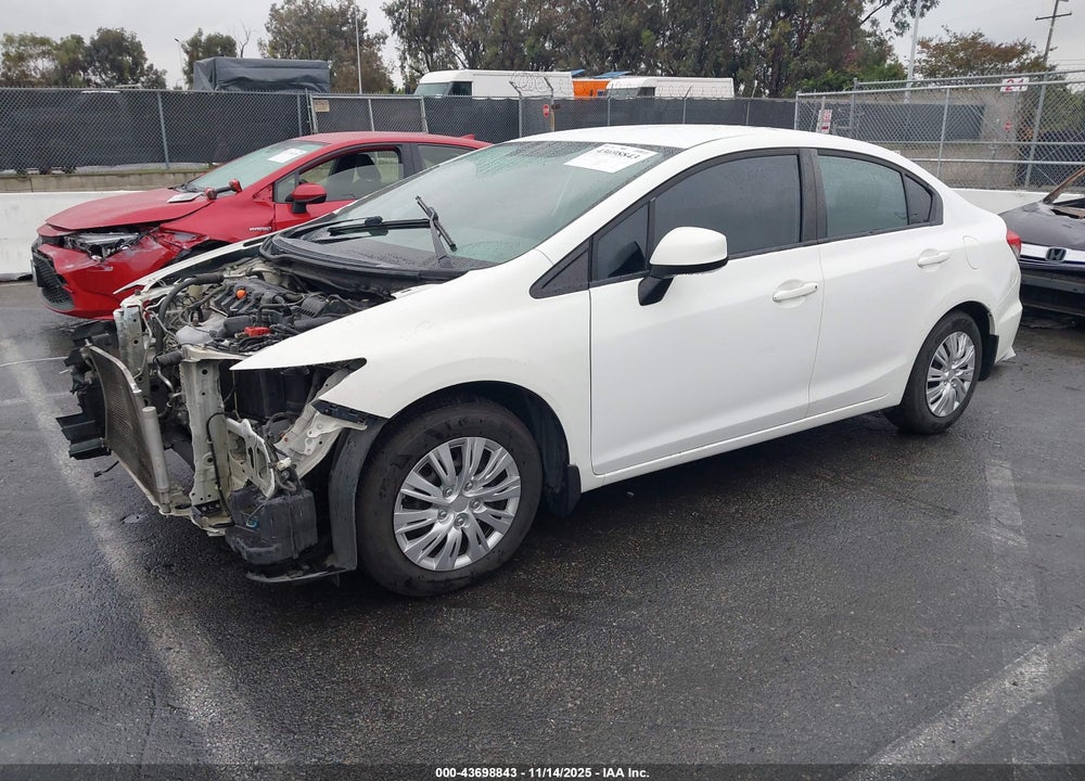 2013 HONDA CIVIC LX VIN: 19XFB2F51DE246426