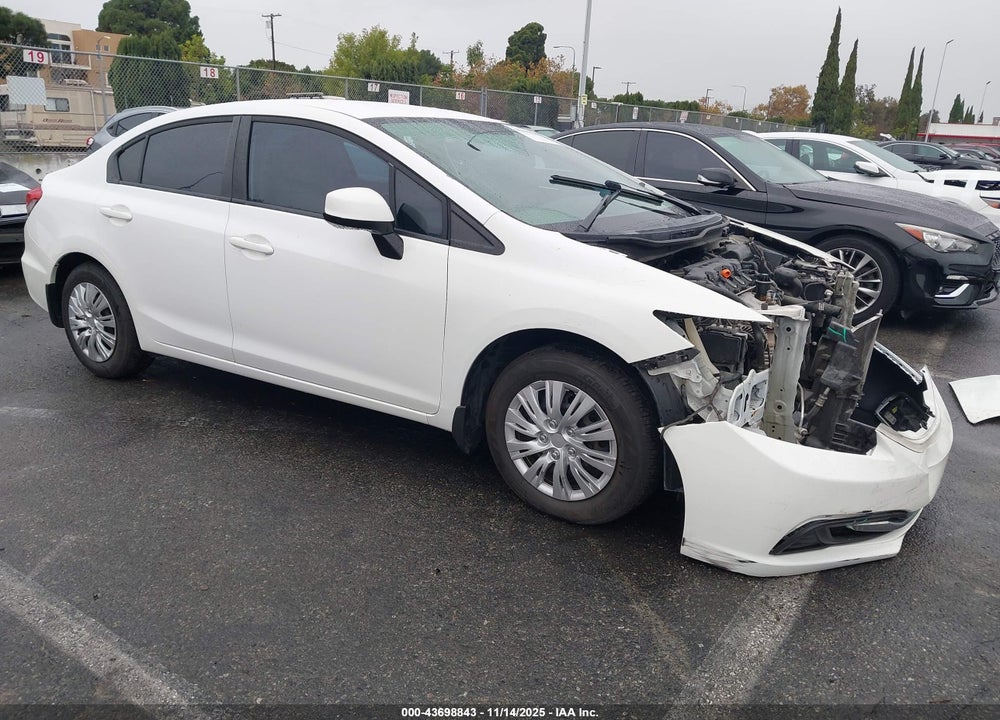 2013 HONDA CIVIC LX VIN: 19XFB2F51DE246426