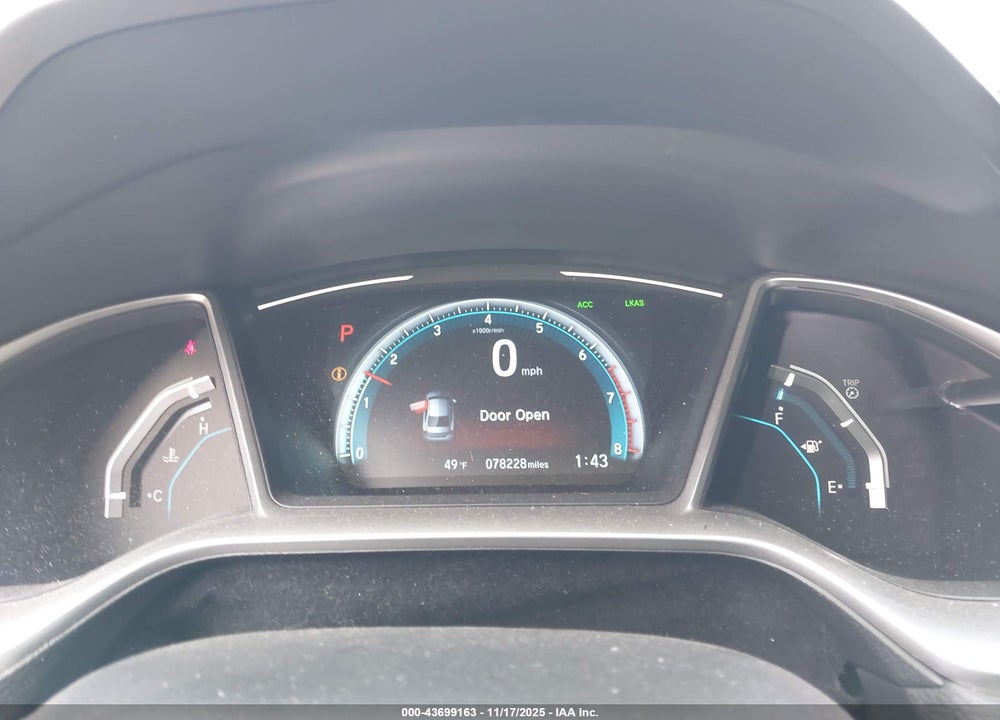 2017 HONDA CIVIC TOURING VIN: 2HGFC1F97HH654564