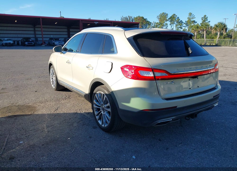 2016 LINCOLN MKX RESERVE VIN: 2LMTJ6LR1GBL62743