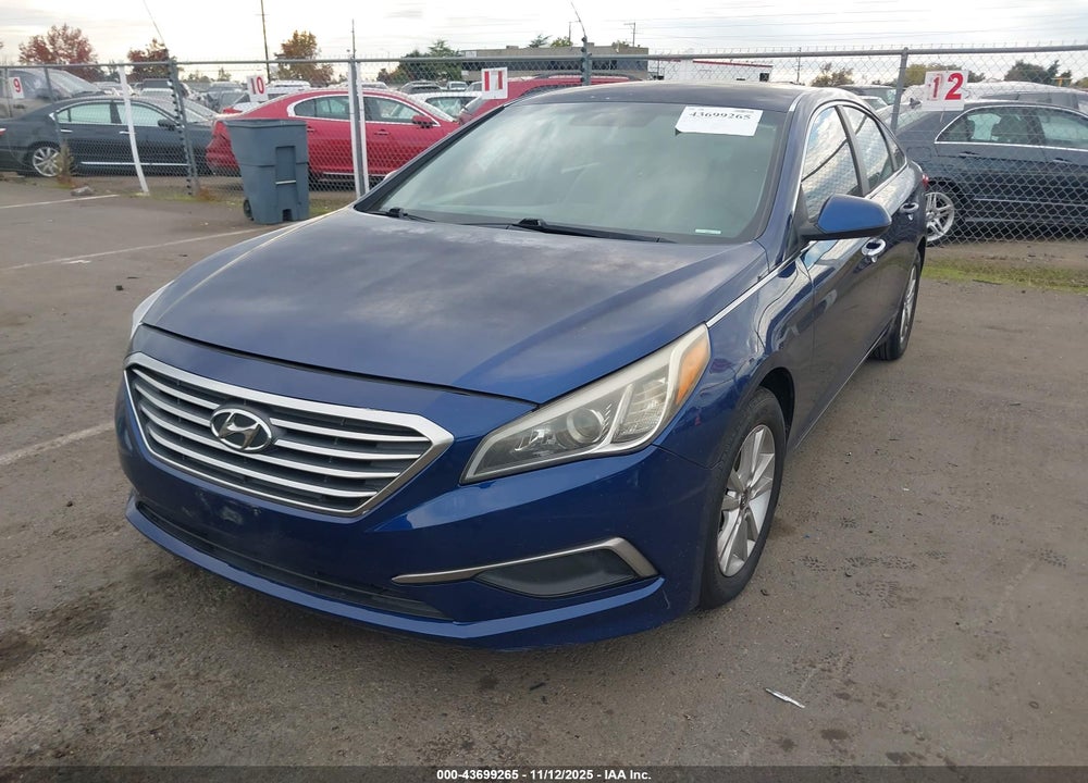 2016 HYUNDAI SONATA SE VIN: 5NPE24AF8GH326524