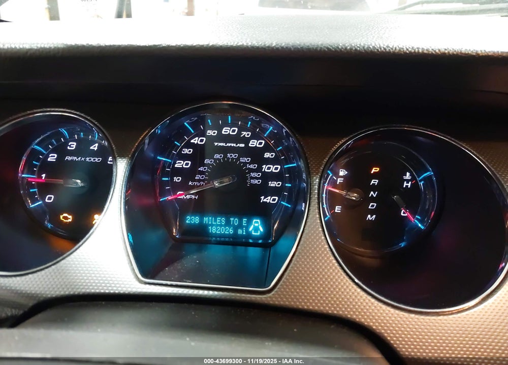 2012 FORD TAURUS SEL VIN: 1FAHP2EW2CG134050
